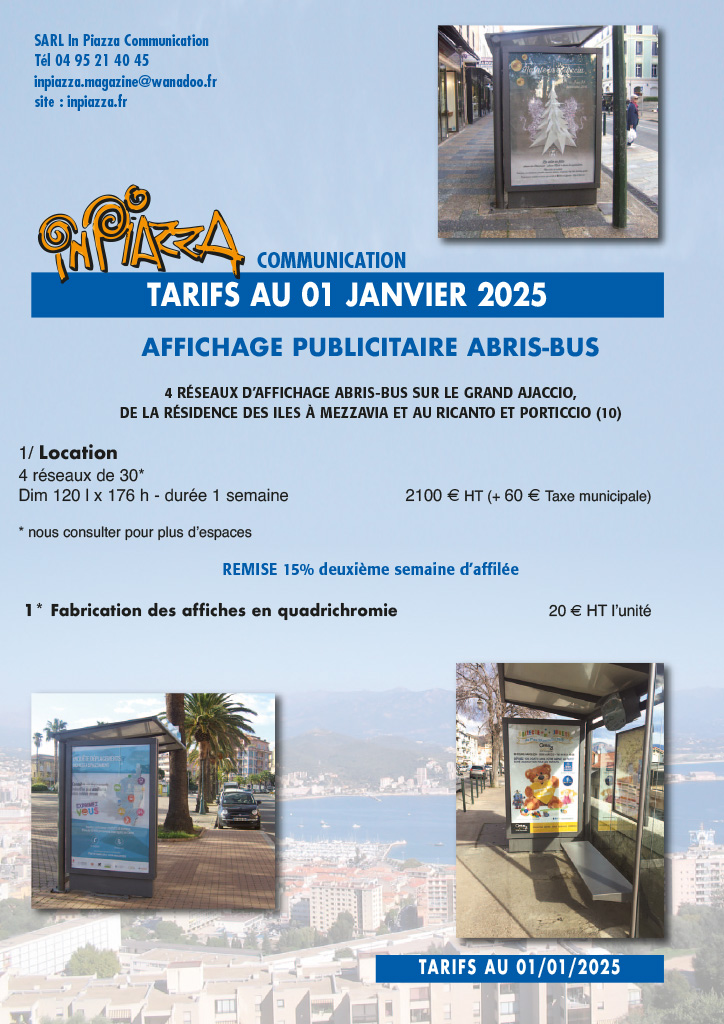 In piazza communication tarifs abris-bus 2025